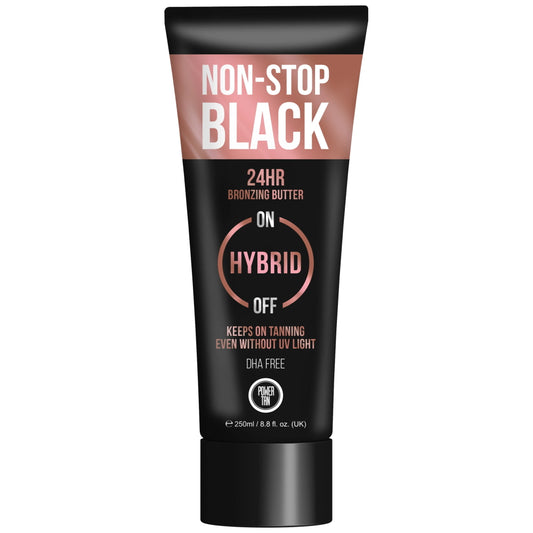 Power Tan Non-Stop Black Hybrid (DHA Free) Bronzing Butter 250ml